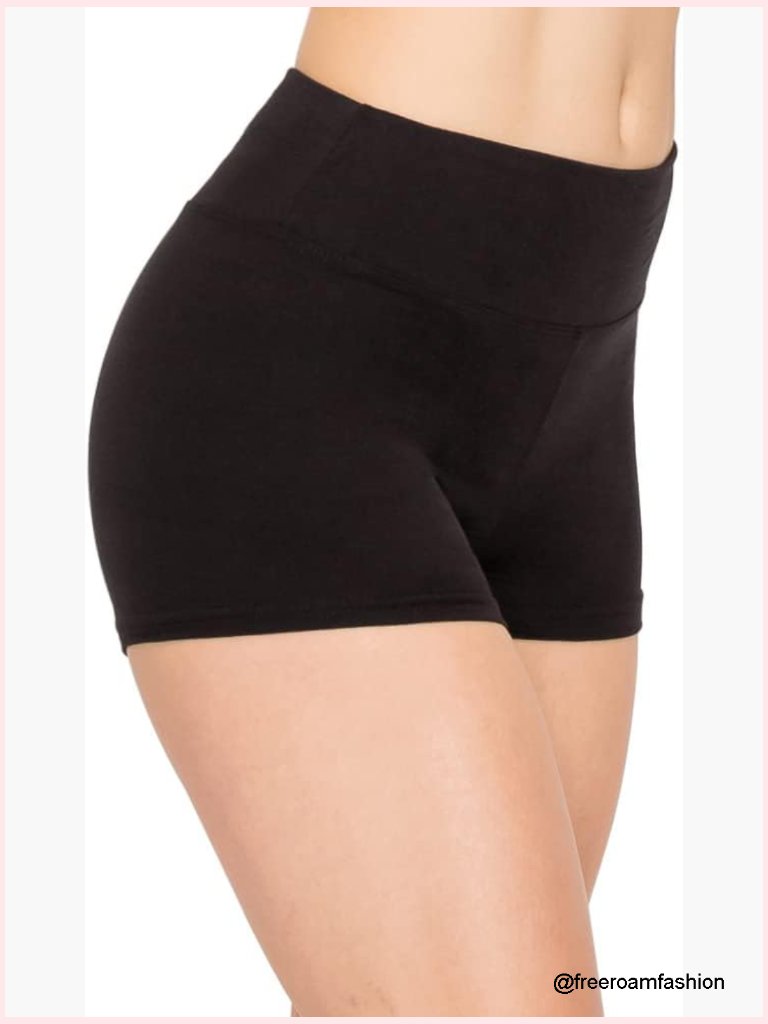 High Waisted Biker Shorts Workout Yoga Anti Chafe